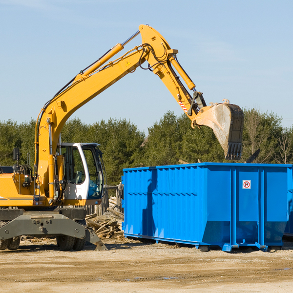 is there a minimum or maximum amount of waste i can put in a residential dumpster in Raccoon OH